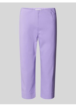 Spodnie capri w jednolitym kolorze model ‘INA’ ze sklepu Peek&Cloppenburg  w kategorii Spodnie damskie - zdjęcie 171246037