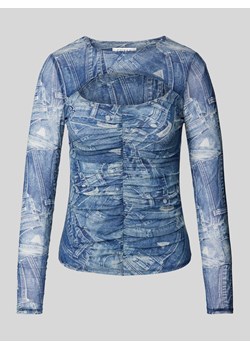 Bluzka z długim rękawem i wycięciem model ‘BRIENNA’ ze sklepu Peek&Cloppenburg  w kategorii Bluzki damskie - zdjęcie 171246165