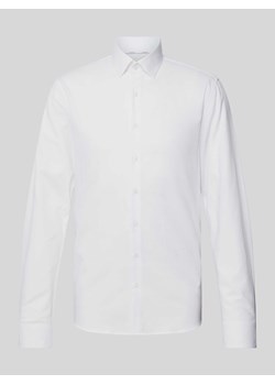 Koszula biznesowa o kroju slim fit z fakturowanym wzorem model ‘Bari’ ze sklepu Peek&Cloppenburg  w kategorii Koszule męskie - zdjęcie 171246276