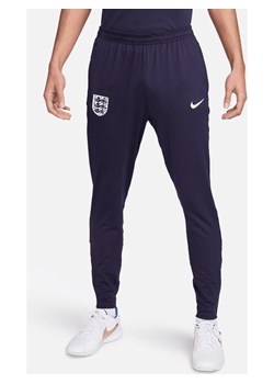 Męskie spodnie piłkarskie z dzianiny Nike Dri-FIT Anglia Strike - Fiolet ze sklepu Nike poland w kategorii Spodnie męskie - zdjęcie 171246315