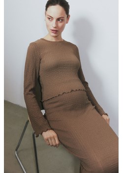 H & M - MAMA Dżersejowy komplet 2-częściowy - Beżowy ze sklepu H&M w kategorii Odzież ciążowa - zdjęcie 171246366