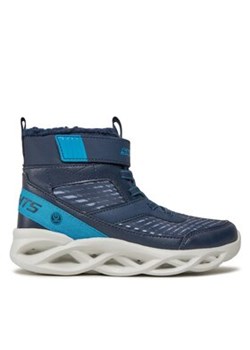 Skechers Sneakersy Twisted-Brights 401651L/NVBL Granatowy ze sklepu MODIVO w kategorii Buty sportowe dziecięce - zdjęcie 171252188