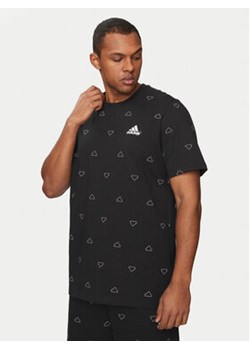 adidas T-Shirt Seasonal Essentials Monogram Graphic IS1826 Czarny Regular Fit ze sklepu MODIVO w kategorii T-shirty męskie - zdjęcie 171252448