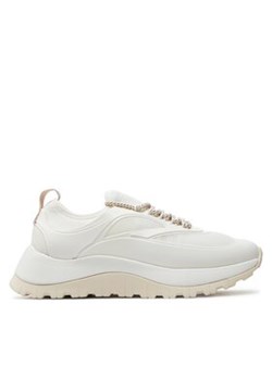 Calvin Klein Sneakersy Runner Lace Up Caging HW0HW01900 Biały ze sklepu MODIVO w kategorii Buty sportowe damskie - zdjęcie 171252955