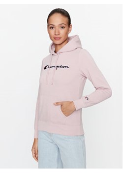 Champion Bluza Hooded Sweatshirt 116579 Różowy Regular Fit ze sklepu MODIVO w kategorii Bluzy damskie - zdjęcie 171253236