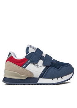 Pepe Jeans Sneakersy London Urban Bk PBS40004 Granatowy ze sklepu MODIVO w kategorii Buty sportowe dziecięce - zdjęcie 171253438