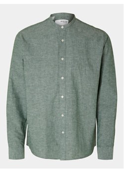 Selected Homme Koszula New Linen 16079054 Zielony Regular Fit ze sklepu MODIVO w kategorii Koszule męskie - zdjęcie 171254645