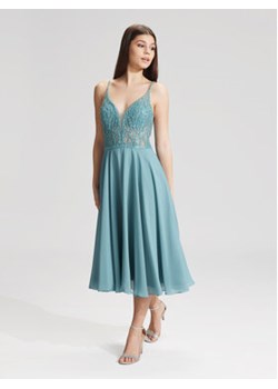 Hey Kyla Sukienka koktajlowa 5AC106HK Niebieski Slim Fit ze sklepu MODIVO w kategorii Sukienki - zdjęcie 171255308