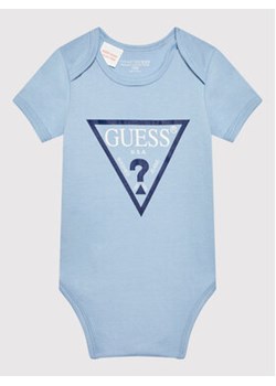 Guess Body dziecięce H1YW13 KA6W0 Niebieski Regular Fit ze sklepu MODIVO w kategorii Body niemowlęce - zdjęcie 171255375