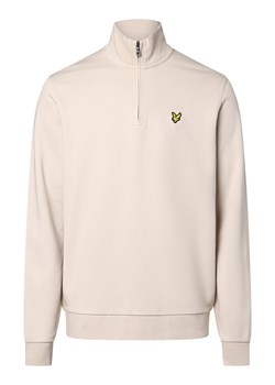 Lyle & Scott Bluza męska Mężczyźni Bawełna beżowy jednolity ze sklepu vangraaf w kategorii Bluzy męskie - zdjęcie 171256727