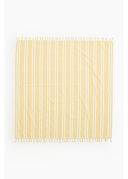 H & M - Duży ręcznik plażowy hammam - Żółty ze sklepu H&M w kategorii Ręczniki - zdjęcie 171256968