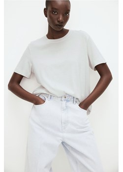H & M - T-shirt z domieszką jedwabiu - Brązowy ze sklepu H&M w kategorii Bluzki damskie - zdjęcie 171257025