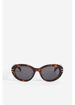 H & M - Okrągłe okulary przeciwsłoneczne - Brązowy ze sklepu H&M w kategorii Okulary przeciwsłoneczne damskie - zdjęcie 171257037