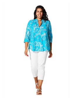 Aller Simplement Bluzka w kolorze turkusowym ze sklepu Limango Polska w kategorii Bluzki damskie - zdjęcie 171257118