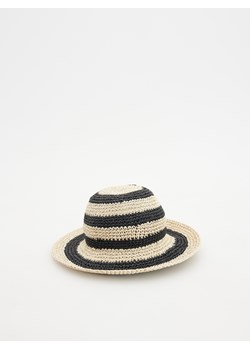 Reserved - Słomkowy kapelusz - kremowy ze sklepu Reserved w kategorii Czapki dziecięce - zdjęcie 171259617