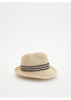 Reserved - Słomkowy kapelusz - kremowy ze sklepu Reserved w kategorii Czapki dziecięce - zdjęcie 171259657