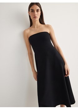Reserved - Dzianinowa sukienka z wiskozą - czarny ze sklepu Reserved w kategorii Sukienki - zdjęcie 171260175