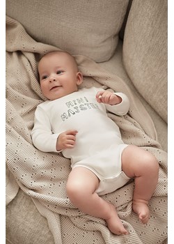 Bawełniane body niemowlęce z długim rękawem - MINI MAJSTER ze sklepu 5.10.15 w kategorii Body niemowlęce - zdjęcie 171260689