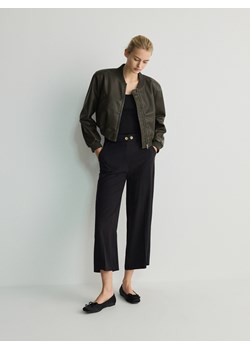 Reserved - Spodnie culotte z kantem - czarny ze sklepu Reserved w kategorii Spodnie damskie - zdjęcie 171261325