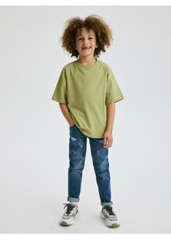 Reserved - Jeansy slim z dziurami - niebieski ze sklepu Reserved w kategorii Spodnie chłopięce - zdjęcie 171261445