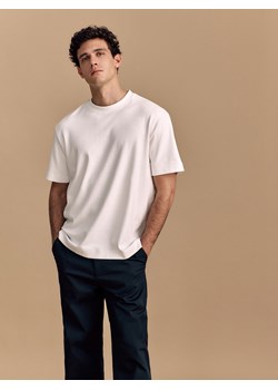 Reserved - T-shirt boxy - biały ze sklepu Reserved w kategorii T-shirty męskie - zdjęcie 171261716