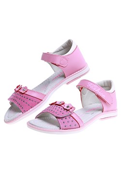 Różowe sandały dziewczęce na rzepy /B2-2 16046  T186/ ze sklepu Pantofelek24.pl w kategorii Sandały dziecięce - zdjęcie 171262245