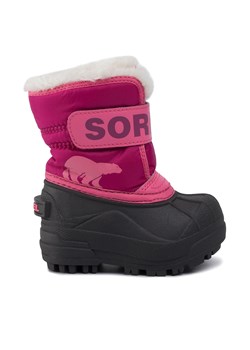 Śniegowce Sorel Toodler Snow Commander NV1960 Tropic Pink/Deep Blush 652 ze sklepu eobuwie.pl w kategorii Buty zimowe dziecięce - zdjęcie 171264005