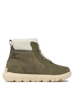 Botki Sorel Explorer Next™ Carnival Wp NL5026-397 Stone Green/Bleached Ceramic ze sklepu eobuwie.pl w kategorii Botki - zdjęcie 171264797