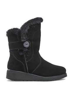 Botki Skechers Cozy Peak 49811/BLK Czarny ze sklepu eobuwie.pl w kategorii Śniegowce damskie - zdjęcie 171266646