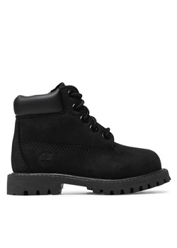 Trapery Timberland 6 In Premium Wp Boot TB0128070011 Black Nubuck ze sklepu eobuwie.pl w kategorii Buty zimowe dziecięce - zdjęcie 171266766