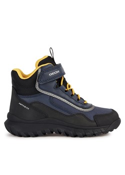 Śniegowce Geox J Simbyos Boy B Abx J36L0A 0MEFU C0657 S Navy/Yellow ze sklepu eobuwie.pl w kategorii Buty zimowe dziecięce - zdjęcie 171266776