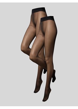 Legginsy z elastycznym pasem model 'Basic' ze sklepu Peek&Cloppenburg  w kategorii Rajstopy - zdjęcie 171267858