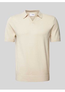Koszulka polo o kroju slim fit z dekoltem w serek model ‘TELLER’ ze sklepu Peek&Cloppenburg  w kategorii T-shirty męskie - zdjęcie 171267989