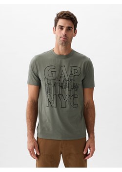GAP Koszulka w kolorze zielonym ze sklepu Limango Polska w kategorii T-shirty męskie - zdjęcie 171269207
