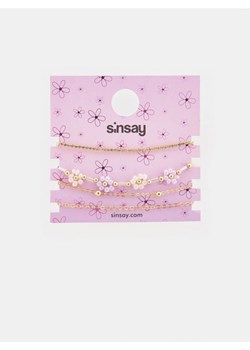 Sinsay - Bransoletki 4 pack - złoty ze sklepu Sinsay w kategorii Bransoletki - zdjęcie 171270208