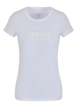 t-shirt damski armani exchange 3dyt11 yjg3z biały ze sklepu Royal Shop w kategorii Bluzki damskie - zdjęcie 171270828