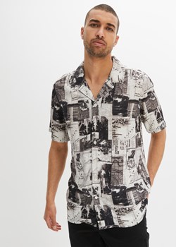 Koszula z krótkim rękawem, z wiskozy ze sklepu bonprix w kategorii Koszule męskie - zdjęcie 171271055