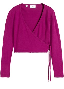 Sweter dziewczęcy kopertowy ze sklepu bonprix w kategorii Swetry dziewczęce - zdjęcie 171271178