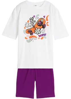 T-shirt dziewczęcy + kolarki (2 części), z bawełny organicznej ze sklepu bonprix w kategorii Komplety dziewczęce - zdjęcie 171271196