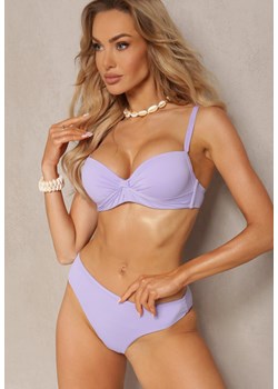 Fioletowe Bikini Komplet Dwuczęściowy Biustonosz z Usztywnionymi Miseczkami Majtki Typu Figi Wistella ze sklepu Renee odzież w kategorii Stroje kąpielowe - zdjęcie 171271989