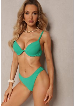 Zielone Bikini Usztywniany Biustonosz z Zapięciem z Tyłu i Majtkami Figami Ermarie ze sklepu Renee odzież w kategorii Stroje kąpielowe - zdjęcie 171272015