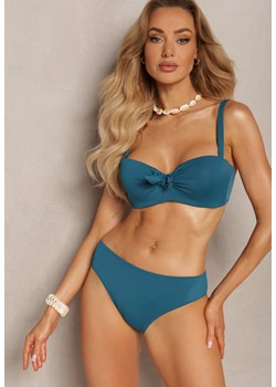 Ciemnozielone Bikini Strój Kąpielowy Dwuczęściowy z Ozdobnym Marszczeniem Nariella ze sklepu Renee odzież w kategorii Stroje kąpielowe - zdjęcie 171272095