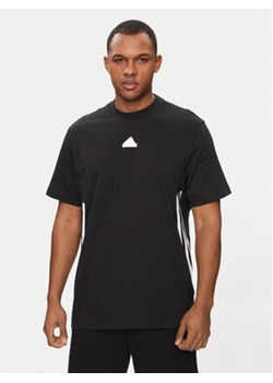 adidas T-Shirt Future Icons 3-Stripes IR9166 Czarny Loose Fit ze sklepu MODIVO w kategorii T-shirty męskie - zdjęcie 171273888