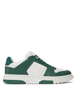 Sneakersy Tommy Jeans Tjm Leather Cupsole 2.0 EM0EM01352 Court Green L4L ze sklepu eobuwie.pl w kategorii Buty sportowe męskie - zdjęcie 171277089