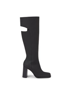Calvin Klein Jeans Kozaki Long Heel Zip Boot Cut Out Edgy YW0YW01253 Czarny ze sklepu MODIVO w kategorii Kozaki damskie - zdjęcie 171278996