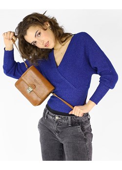 Torba skórzana kwadratowa premium Florence bag - MARCO MAZZINI camelowa ze sklepu Verostilo w kategorii Listonoszki - zdjęcie 171279539
