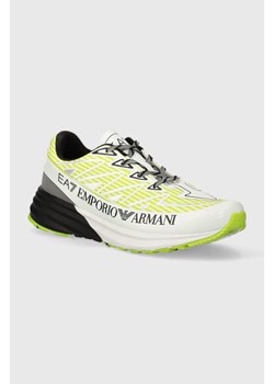 EA7 Emporio Armani sneakersy kolor zielony ze sklepu ANSWEAR.com w kategorii Buty sportowe męskie - zdjęcie 171279809