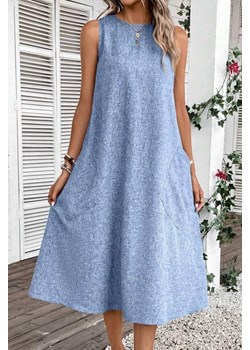 Sukienka METRILZA BLUE ze sklepu Ivet Shop w kategorii Sukienki - zdjęcie 171280906