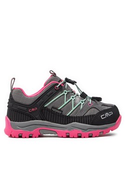 Trekkingi CMP Kids Rigel Low Trekking Wp 3Q54554 Cemento-Pink Fluo 35YN ze sklepu eobuwie.pl w kategorii Buty trekkingowe dziecięce - zdjęcie 171281255