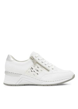 Sneakersy Rieker N4322-80 Biały ze sklepu eobuwie.pl w kategorii Półbuty damskie - zdjęcie 171282986